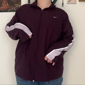 purple nike zip up!